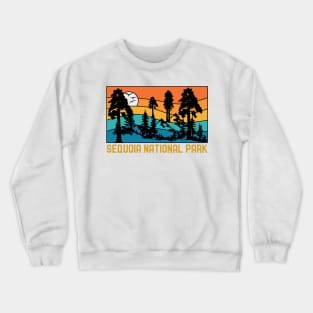 Vintage Sequoia National Park Souvenir Retro Sequoia Tree Crewneck Sweatshirt